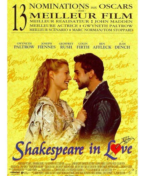 Acheter Shakespeare In Love AFFICHE CINEMA ORIGINALE État correct - 22,99 € Shakespeare In Love AFFICHE CINEMA ORIGINALE État correct - N/A reconditionné disponible sur Fnac