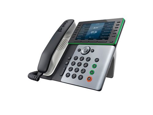 HP Poly Edge E500 - Téléphone VoIP avec ID d'appelant/appel en instance - (conférence) à trois capacité d'appel - SIP, SDP - 48 lignes - bleu nuit, blanc État correct - N/A reconditionné disponible sur Fnac
