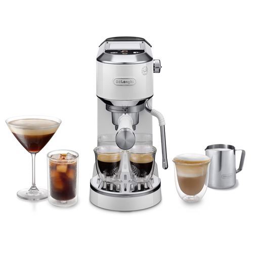 Expresso Delonghi EC890.W DedicaDuo Blanc Argent État correct - De'Longhi reconditionné disponible sur Fnac