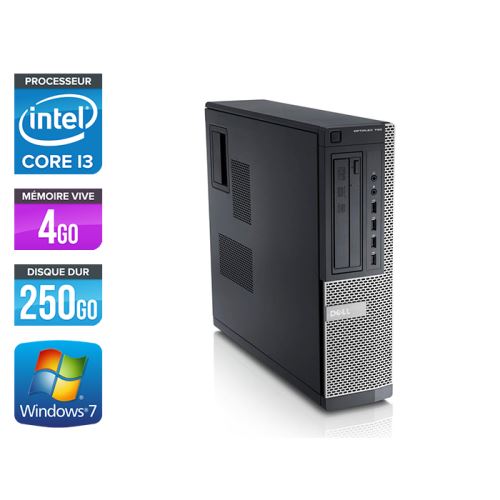 Acheter Unité centrale Dell Optiplex 790 Desktop - Noir - Intel Core i3-2100 / 3,10 GHz - RAM 4 Go - HDD 250 Go - DVD - Gigabit Ethernet - Windows 7 Professionnel État correct - 159,00 € Unité centrale Dell Optiplex 790 Desktop - Noir - Intel Core i3-2100 / 3,10 GHz - RAM 4 Go - HDD 250 Go - DVD - Gigabit Ethernet - Windows 7 Professionnel État correct - Dell reconditionné disponible sur Fnac