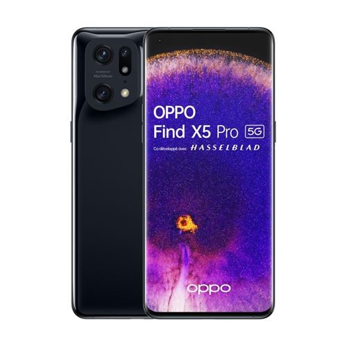 Acheter Smartphone Oppo Find X5 Pro 6,7"" 5G Double SIM Noir glacé État correct - 305,23 € Smartphone Oppo Find X5 Pro 6,7"" 5G Double SIM Noir glacé État correct - Oppo reconditionné disponible sur Fnac