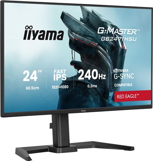 Ecran PC gaming Iiyama 24"" 240 Hz Full HD État correct - Iiyama reconditionné disponible sur Fnac