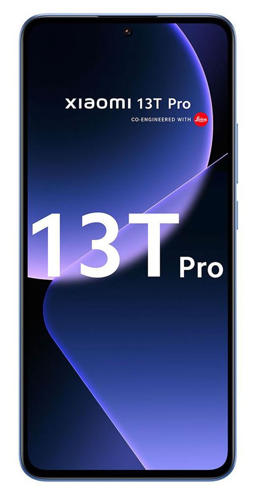 Xiaomi 13T Pro - 5G smartphone - double SIM - RAM 12 Go / Mémoire interne 512 Go - écran OEL - 6.67"" - 2712 x 1220 pixels (144 Hz) - 3 x caméras arrière 50 MP, 50 MP, 12 MP - front camera 20 MP - alpine blue État correct - Xiaomi reconditionné disponible sur Fnac
