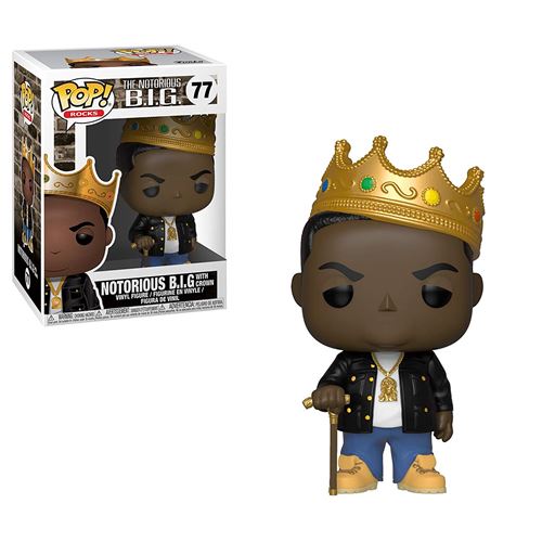 Figurine Funko Pop Notorious B.I.G. Crown État correct - Funko reconditionné disponible sur Fnac
