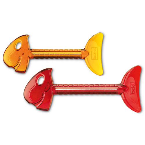 Koziol - 3717100 - Rollmops - Lot de 2 vide-tubes - Orange et Rouge Transparent État correct - Koziol reconditionné disponible sur Fnac