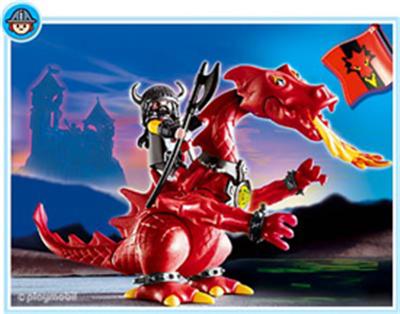 Playmobil - 3327 - Dragon rouge et Chevalier État correct -  reconditionné disponible sur Fnac