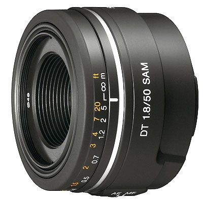 Objectif reflex Sony DT 50 mm f/1.8 SAM État correct - Sony reconditionné disponible sur Fnac