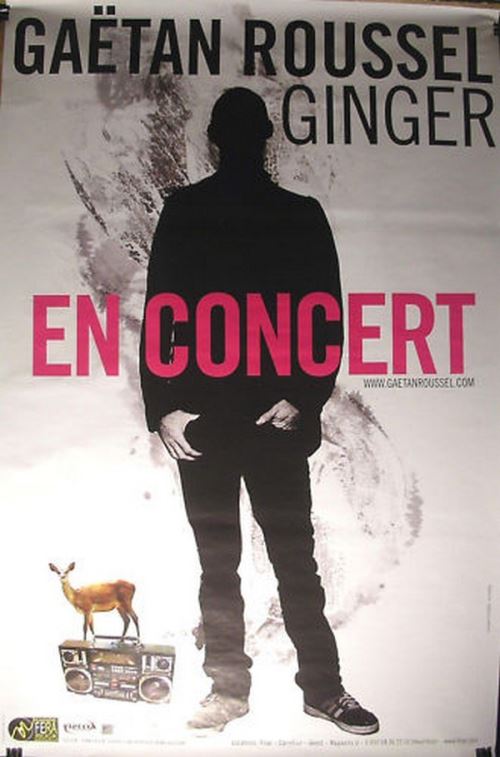 Gaëtan ROUSSEL - 40x60 cm - AFFICHE / POSTER État correct - N/A reconditionné disponible sur Fnac