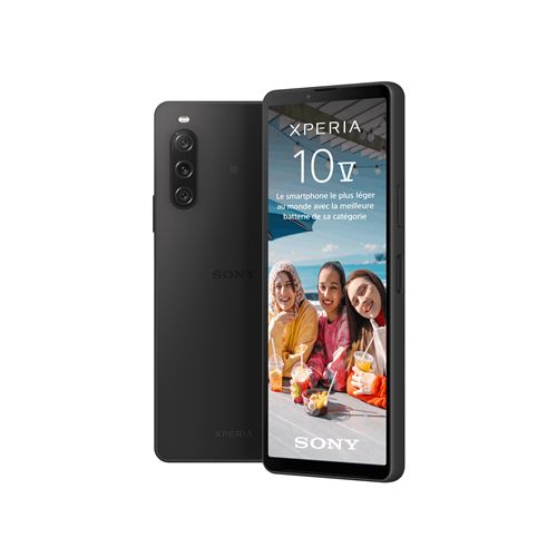 Smartphone Sony Xperia 10 V 6,1"" 5G Double SIM 128 Go Noir État correct - Sony reconditionné disponible sur Fnac
