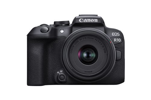 Acheter Appareil photo hybride Canon EOS R10 + RF-S 18-45mm f/4.5-6.3 IS STM État correct - 825,00 € Appareil photo hybride Canon EOS R10 + RF-S 18-45mm f/4.5-6.3 IS STM État correct - Canon reconditionné disponible sur Fnac