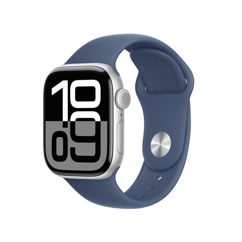 Acheter Apple Watch Series 10 GPS 42mm Boîtier en Aluminium Argent avec Bracelet Sport Denim S/M État correct - 275,00 € Apple Watch Series 10 GPS 42mm Boîtier en Aluminium Argent avec Bracelet Sport Denim S/M État correct - Apple reconditionné disponible sur Fnac