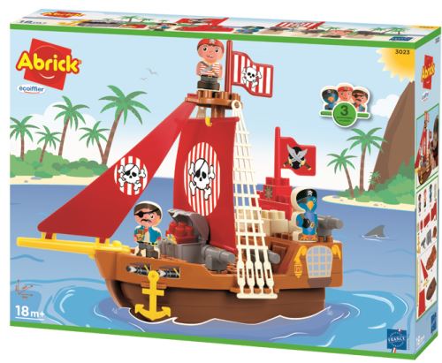 Bateau pirate Abrick Ecoiffier État correct - Ecoiffier reconditionné disponible sur Fnac