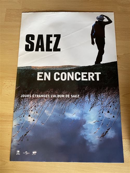 Saez - En Concert - 40x60cm - Affiche État correct - N/A reconditionné disponible sur Fnac