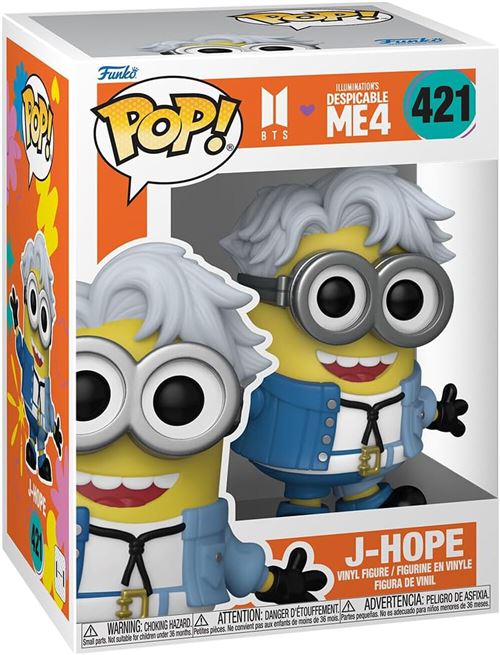 Figurine Funko Pop! N°421 - Bts & Moi Moche Et Mechant 4 - J-hope État correct - N/A reconditionné disponible sur Fnac
