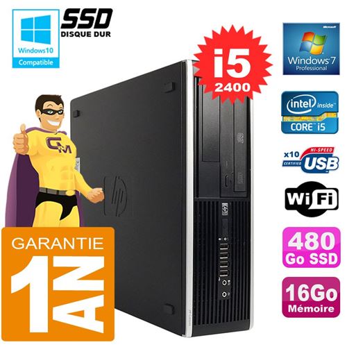 Acheter Pc hp compaq 8300 sff core i5-2400 ram 16go disque 480go ssd graveur dvd wifi w7 État correct - 229,00 € Pc hp compaq 8300 sff core i5-2400 ram 16go disque 480go ssd graveur dvd wifi w7 État correct - Hewlett-Packard reconditionné disponible sur Fnac