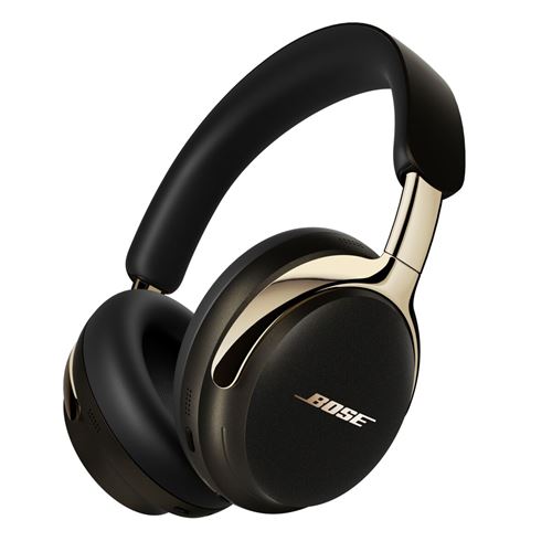 Casque circum-aural sans fil Bose QuietComfort Ultra 2e génération avec réduction active du bruit Noir et Or État correct - Bose reconditionné disponible sur Fnac
