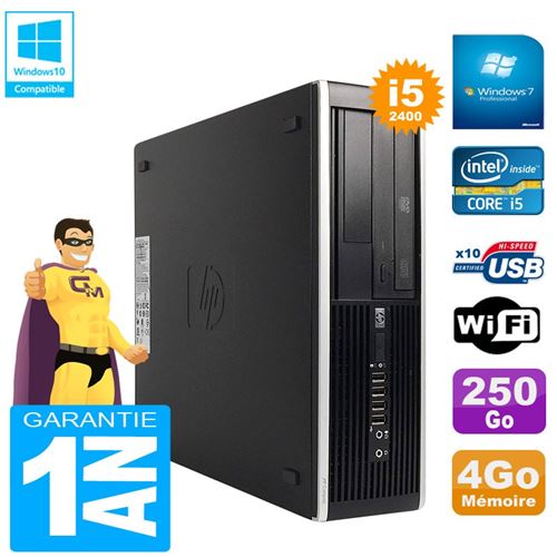 Pc hp compaq pro 6300 sff i5-2400 ram 4go disque 250go graveur dvd wifi w7 État correct - Hewlett-Packard reconditionné disponible sur Fnac