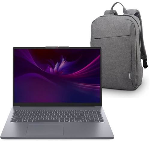Lenovo IdeaPad Slim 3 16IRH10 83K2 - Intel Core i5 - 13420H / jusqu'à 4.6 GHz - Aucun SE fourni - UHD Graphics - 16 Go RAM - 512 Go SSD NVMe - 16"" IPS 1920 x 1200 - Wi-Fi 6 - gris luna - clavier : Français - avec Sac à dos Lenovo 16 pouces B210 Noir (E État correct -  reconditionné disponible sur Fnac