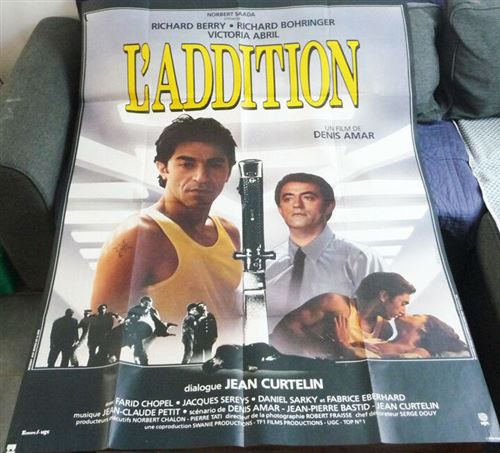 L'ADDITION - Richard Berry, Richard Bohringer - 116x158cm - Affiche de cinéma originale pliée État correct - N/A reconditionné disponible sur Fnac