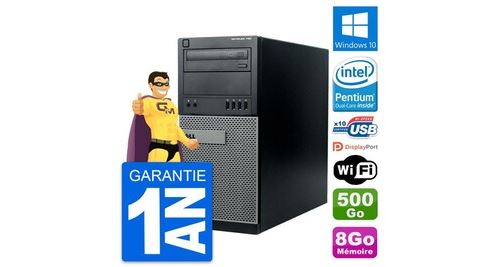 Pc tour dell optiplex 790 mt intel g630 ram 8go disque dur 500go windows 10 wifi État correct - N/A reconditionné disponible sur Fnac