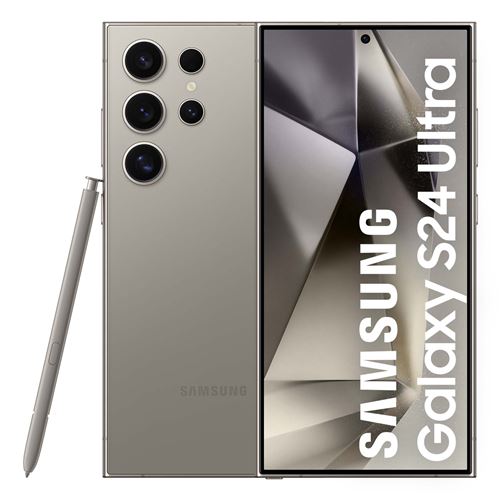 Smartphone Samsung Galaxy S24 Ultra 6,8"" 5G Nano SIM 512 Go Gris État correct - Samsung reconditionné disponible sur Fnac