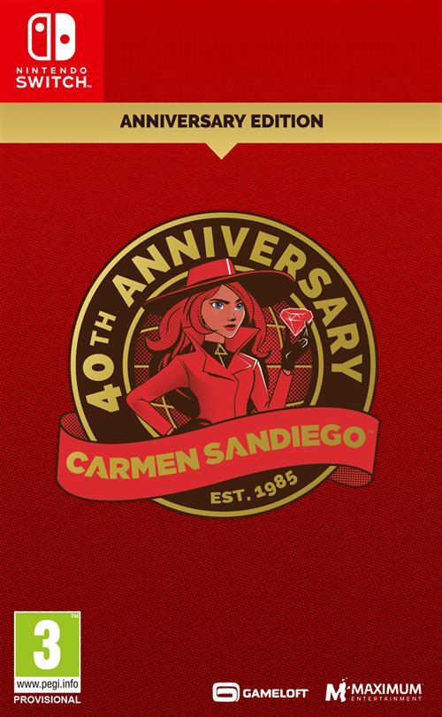 Acheter Carmen Sandiego 40th Anniversary Edition Nintendo Switch État correct - 39,94 € Carmen Sandiego 40th Anniversary Edition Nintendo Switch État correct - Just for Games reconditionné disponible sur Fnac