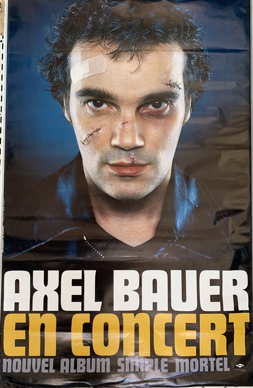 Axel BAUER - En Concert / Simple Mortel - 80x120cm - Affiche État correct - N/A reconditionné disponible sur Fnac
