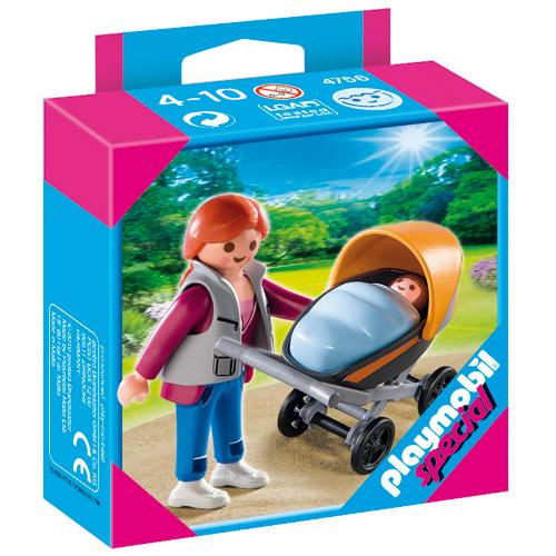 Playmobil 4756 Maman avec poussette État correct - Playmobil reconditionné disponible sur Fnac