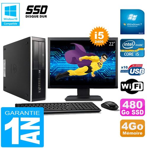 Acheter Pc hp compaq pro 6300 sff i5-2400 4go 480go ssd graveur dvd wifi w7 ecran 22' État correct - 339,00 € Pc hp compaq pro 6300 sff i5-2400 4go 480go ssd graveur dvd wifi w7 ecran 22' État correct - Hewlett-Packard reconditionné disponible sur Fnac