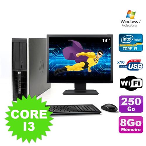 Acheter Pc hp compaq elite 8100 sff core i3-530 8go 250go dvd wifi w7 ecran 19' État correct - 229,00 € Pc hp compaq elite 8100 sff core i3-530 8go 250go dvd wifi w7 ecran 19' État correct - Hewlett-Packard reconditionné disponible sur Fnac
