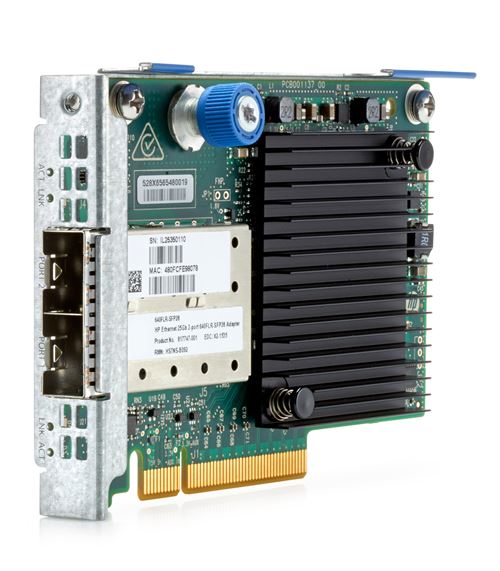 HPE 640FLR-SFP28 - Adaptateur réseau - FlexibleLOM - 25 Gigabit Ethernet x 2 - pour ProLiant DL360 Gen10, DL360 Gen9 État correct - Hewlett-Packard reconditionné disponible sur Fnac
