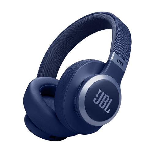 Casque sans fil Circum-Auriculaire JBL Live 770 NC à réduction de bruit adaptative Bleu État correct - JBL reconditionné disponible sur Fnac