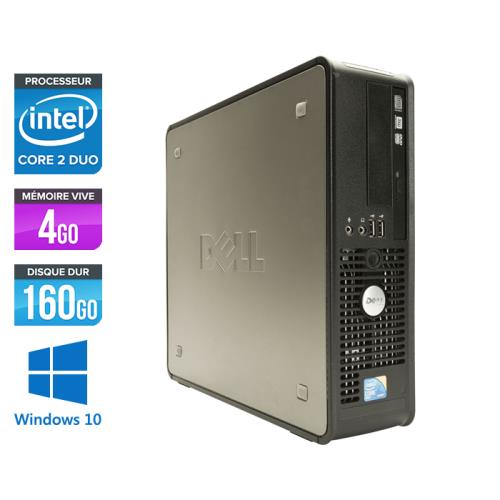 Unité centrale Dell Optiplex 780 SFF - Gris - Intel Core 2 Duo E7500 / 2.93 GHz - RAM 4 Go - HDD 160 Go - DVD - Gigabit Ethernet - Windows 10 Professionnel État correct - Dell reconditionné disponible sur Fnac