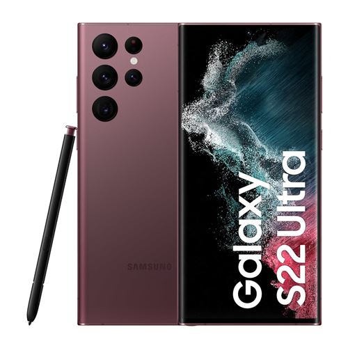 Acheter TIM SAMSUNG GALAXY S22 ULTRA (256GB) 17,3 cm (6.8"") Double SIM Android 12 5G USB Type-C 12 Go 256 Go 5000 mAh Bourgogne État correct - 377,11 € TIM SAMSUNG GALAXY S22 ULTRA (256GB) 17,3 cm (6.8"") Double SIM Android 12 5G USB Type-C 12 Go 256 Go 5000 mAh Bourgogne État correct - N/A reconditionné disponible sur Fnac