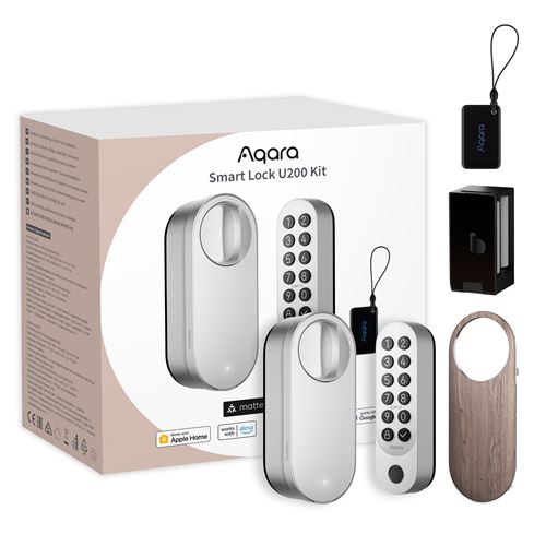 Kit Serrure connectée et Clavier AQara Smart Lock U200 Argent État correct - Aqara reconditionné disponible sur Fnac