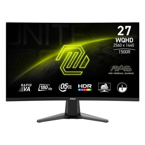 Acheter Ecran PC gaming MSI MAG 27CQ6F 27"" Incurvé 180 Hz WQHD État correct - 121,99 € Ecran PC gaming MSI MAG 27CQ6F 27"" Incurvé 180 Hz WQHD État correct - MSI reconditionné disponible sur Fnac