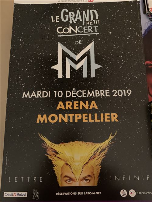 M / Matthieu CHEDID - Grand Petit Concert - 40x60cm - Affiche - État correct N/A sur Fnac