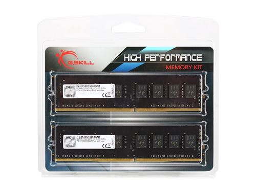 Acheter G.Skill Value Series - DDR4 - kit - 8 Go: 2 x 4 Go - DIMM 288 broches - 2133 MHz / PC4-17000 - CL15 - 1.2 V - mémoire sans tampon - non ECC État correct - 49,90 € G.Skill Value Series - DDR4 - kit - 8 Go: 2 x 4 Go - DIMM 288 broches - 2133 MHz / PC4-17000 - CL15 - 1.2 V - mémoire sans tampon - non ECC État correct - G.Skill reconditionné disponible sur Fnac