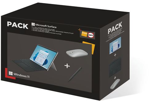 Pack PC Portable Microsoft Surface Pro 8 13"" Intel Core i5 8 Go RAM 256 Go SSD Platine + Clavier + Stylet + Souris État correct - Microsoft reconditionné disponible sur Fnac