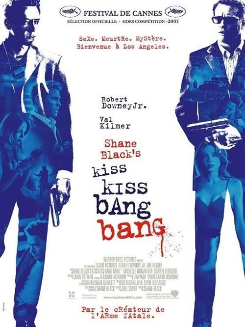 Affiche de Cinéma Originale - Kiss Kiss Bang Bang - 2005 - Val Kilmer, Michelle Monaghan - 120x160cm État correct - N/A reconditionné disponible sur Fnac