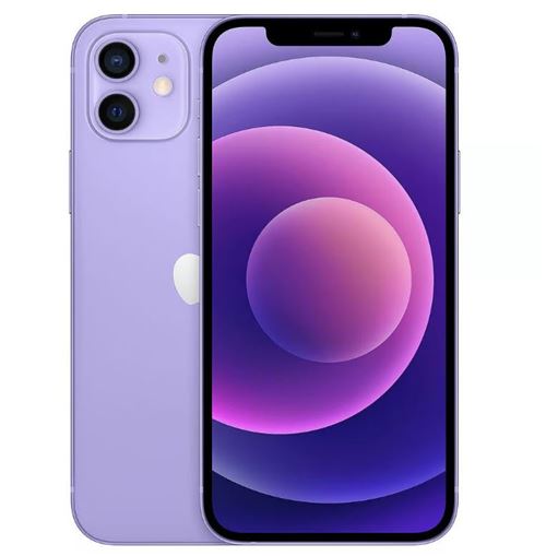 iPhone 12 6,1"" 128 Go Violet Reconditionné avec BATTERIE NEUVE État correct - N/A reconditionné disponible sur Fnac