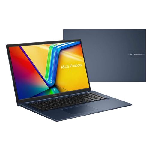 ASUS VivoBook 17 X1704VA-AU815W - Conception de charnière à 180 degrés - Intel Core 5 - 120U / jusqu'à 5 GHz - Win 11 Home - Intel Graphics - 16 Go RAM - 512 Go SSD NVMe - 17.3"" 1920 x 1080 (Full HD) - Wi-Fi 6, Bluetooth - bleu calme État correct - N/A reconditionné disponible sur Fnac