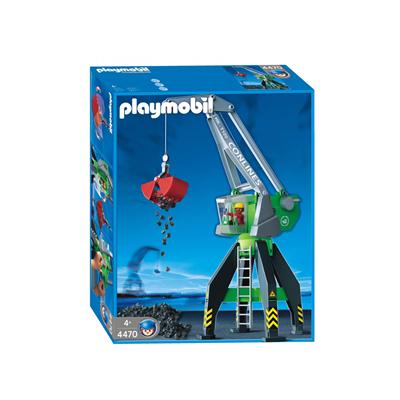 Playmobil - 4470 - Le chantier - Grue portuaire État correct - Playmobil reconditionné disponible sur Fnac