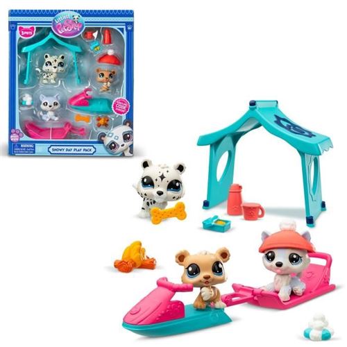 Pack A Theme 3 Pets - Bandai - Littlest Pet Shop Neige - Animaux Et Accessoires État correct - N/A reconditionné disponible sur Fnac