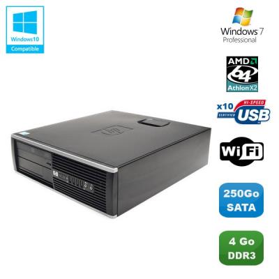 Pc hp compaq 6005 pro sff amd athlon x2 b24 3ghz 4go 250go wifi graveur w7 pro État correct - Hewlett-Packard reconditionné disponible sur Fnac