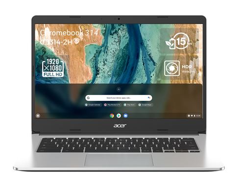 Chromebook Acer 314 CB314-2H-K1XN 14"" MediaTek 8 Go RAM 128 Go eMMC Gris État correct - Acer reconditionné disponible sur Fnac