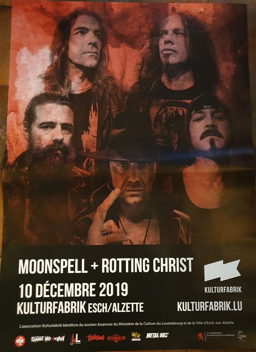 Moonspell / Rotting Christ - Tour 2019 - 60x84cm - Affiche État correct - N/A reconditionné disponible sur Fnac