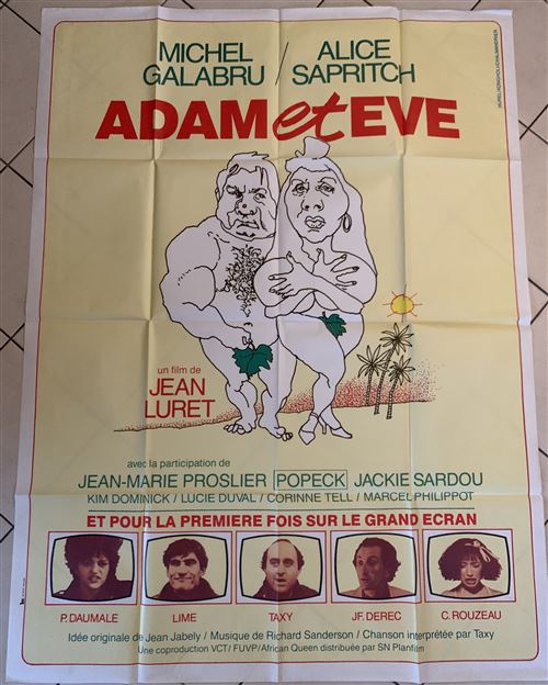 Acheter Adam et Eve - Michel Galabru, Alice Sapritch - 116x158cm - Affiche de cinéma originale pliée État correct - 17,99 € Adam et Eve - Michel Galabru, Alice Sapritch - 116x158cm - Affiche de cinéma originale pliée État correct - N/A reconditionné disponible sur Fnac