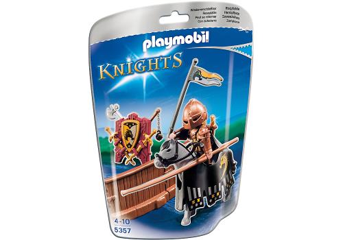 Playmobil Knights 5357 Piste de joute du chevalier Cheval ardent  - Playmobil reconditionné disponible sur Fnac