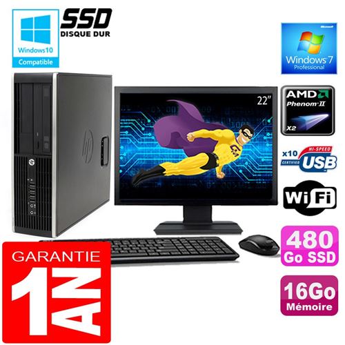 Acheter Pc hp compaq 6005 pro sff amd phenom ii ram 16go disque 480go ssd wifi ecran 22' État correct - 359,00 € Pc hp compaq 6005 pro sff amd phenom ii ram 16go disque 480go ssd wifi ecran 22' État correct - Hewlett-Packard reconditionné disponible sur Fnac